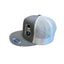 THIGHBRUSH® - Flat Bill Trucker Snapback Hat - Heather Grey and White