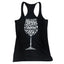 THIGHBRUSH® - WINE-DINE-69 - Women's Tank Top - Black