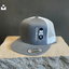 THIGHBRUSH® - Flat Bill Trucker Snapback Hat - Heather Grey and White