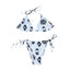 THIGHBRUSH® SWIM - LOGO BLAST - Women's Bikini Separates - White