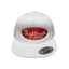 THIGHBRUSH® TRUCKING - Flat Bill Trucker Snapback Hat - White