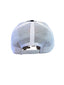 THIGHBRUSH® BEARD RIDING COMPANY - Trucker Snapback Hat - Black and White - Flat Bill - Neon Orange