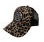 THIGHBRUSH® BEARD RIDING COMPANY - Ponytail Trucker Snapback Hat - Leopard