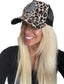 THIGHBRUSH® BEARD RIDING COMPANY - Ponytail Trucker Snapback Hat - Leopard
