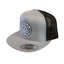 THIGHBRUSH® BEARD RIDING COMPANY - Trucker Snapback Hat - Silver and Black - Flat Bill