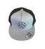 THIGHBRUSH® BEARD RIDING COMPANY - Trucker Snapback Hat - Silver and Black - Flat Bill