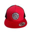 THIGHBRUSH® BEARD RIDING COMPANY - Trucker Snapback Hat - Red and Black - Flat Bill