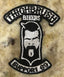 THIGHBRUSH BIKERS - "Support 69" Patch - Black and White (Sew-on)