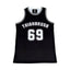THIGHBRUSH® ATHLETICS - THIGHBRUSH 69 - MEN'S BASKETBALL JERSEY - BLACK