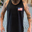 THIGHBRUSH® - STARS AND STRIPES - Men's Tank Top - Black