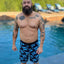 THIGHBRUSH® - WETTER IS BETTER - Men's Board Shorts - Black