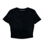 THIGHBRUSH® - Women's Twisted Cut Out Crop Top - Black
