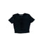 THIGHBRUSH® - Women's Twisted Cut Out Crop Top - Black