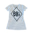 THIGHBRUSH® "69%ER DIAMOND COLLECTION" - Women's Burn Out Tees - White