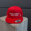 THIGHBRUSH® - MAKING FOREPLAY GREAT AGAIN - Flat Bill Trucker Snapback Hat - Red 2.0
