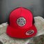 THIGHBRUSH® BEARD RIDING COMPANY - Trucker Snapback Hat - Red and Black - Flat Bill