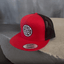 THIGHBRUSH® BEARD RIDING COMPANY - Trucker Snapback Hat - Red and Black - Flat Bill