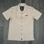 THIGHBRUSH® LOUNGE "Happy Hour 6-9 Daily" Men's Resort Shirt - Khaki