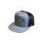 THIGHBRUSH® BEARD RIDING COMPANY - Flat Bill Trucker Snapback Hat - Heather Grey and Black