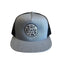 THIGHBRUSH® BEARD RIDING COMPANY - Flat Bill Trucker Snapback Hat - Heather Grey and Black