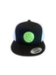 THIGHBRUSH® BEARD RIDING COMPANY - Trucker Snapback Hat - Black and White - Flat Bill - Neon Green