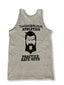 THIGHBRUSH® ATHLETICS - "PRACTICE SAFE SETS" - MEN'S TANK TOP - GREY