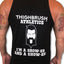 THIGHBRUSH® ATHLETICS - "I'M A GROW-ER AND A SHOW-ER!" - MEN'S TANK TOP - BLACK