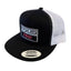 THIGHBRUSH® - TICKLED PINK - Trucker Snapback Hat - Black and White - Flat Bill