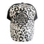 THIGHBRUSH® BEARD RIDING COMPANY - Trucker Snapback or Ponytail Hat - White Leopard