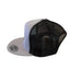 THIGHBRUSH® BEARD RIDING COMPANY - Trucker Snapback Hat - Silver and Black - Flat Bill