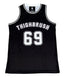 THIGHBRUSH® ATHLETICS - THIGHBRUSH 69 - MEN'S BASKETBALL JERSEY - BLACK